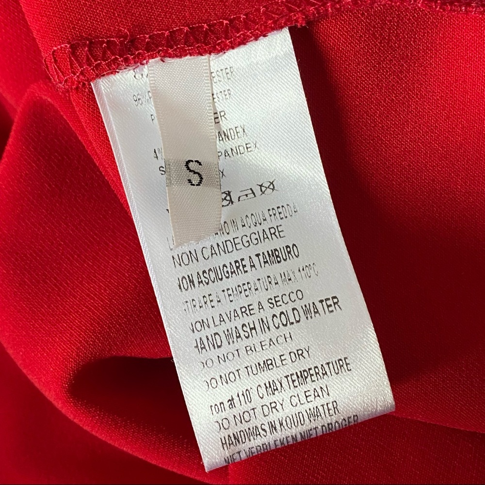Gaudi' Red Ruffle Mini Dress - Picture 14 of 14